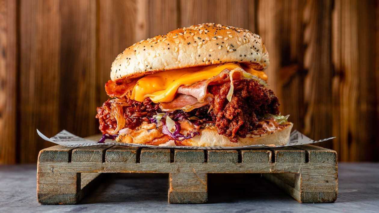 Crispy Fried Chicken Burger Meal