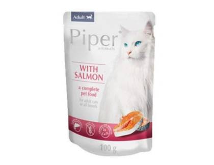 PIPER CAT POUCH SALMON 85G