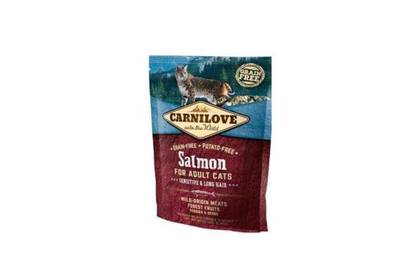 CARNILOVE CAT SENSITIVE & LONG HAIR WITH SALMON, 400 G