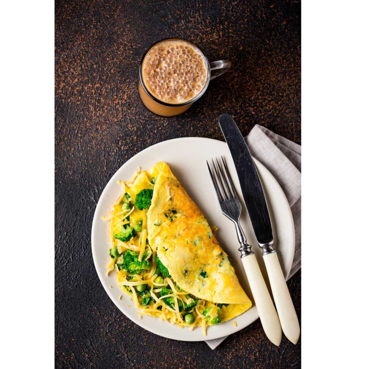Mushroom & Spinach Omelette