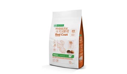 Nature's Protection Îngrijire superioară Blana roșie fără cereale Miel Adult Rase Smalll&Mini 1,5 kg