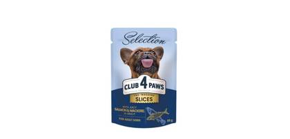 Club 4 Paws Premium Plus Selection Salmon and Mackerel Chunks 85g pouch