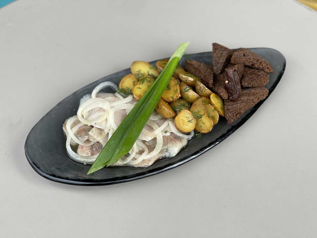 Two Kinds of Herring with New Potatoes