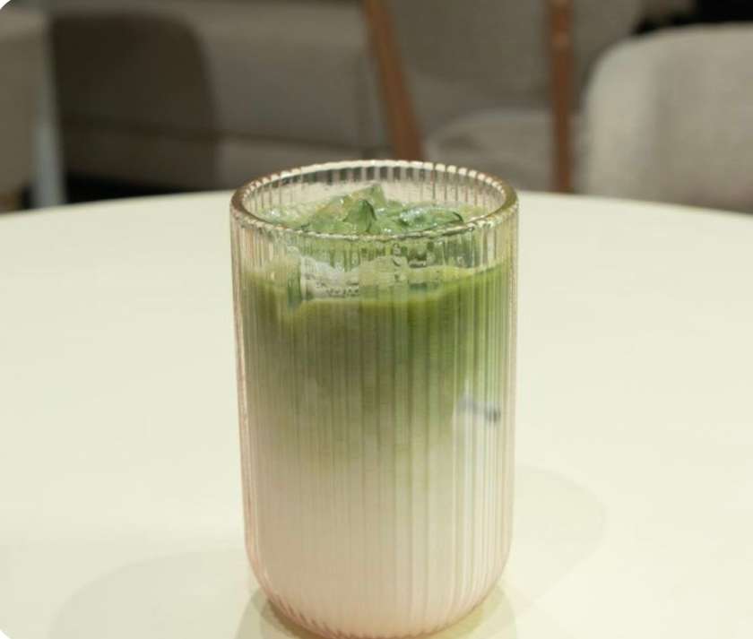 Iced Matcha with Purée (Plant-Based)