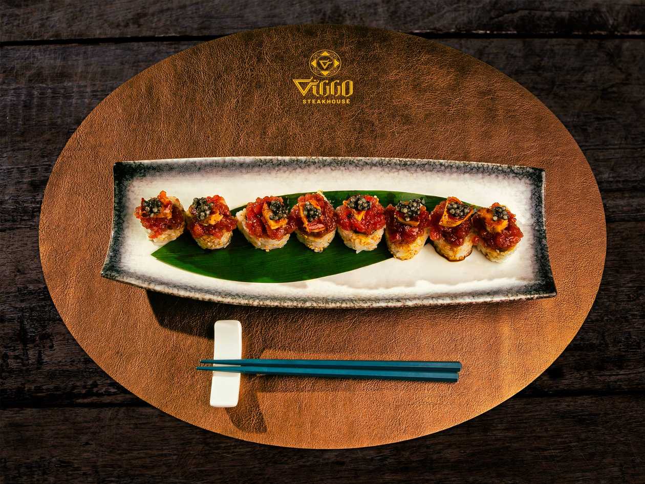 Viggo Roll with Foie gras and Truffle Sauce
