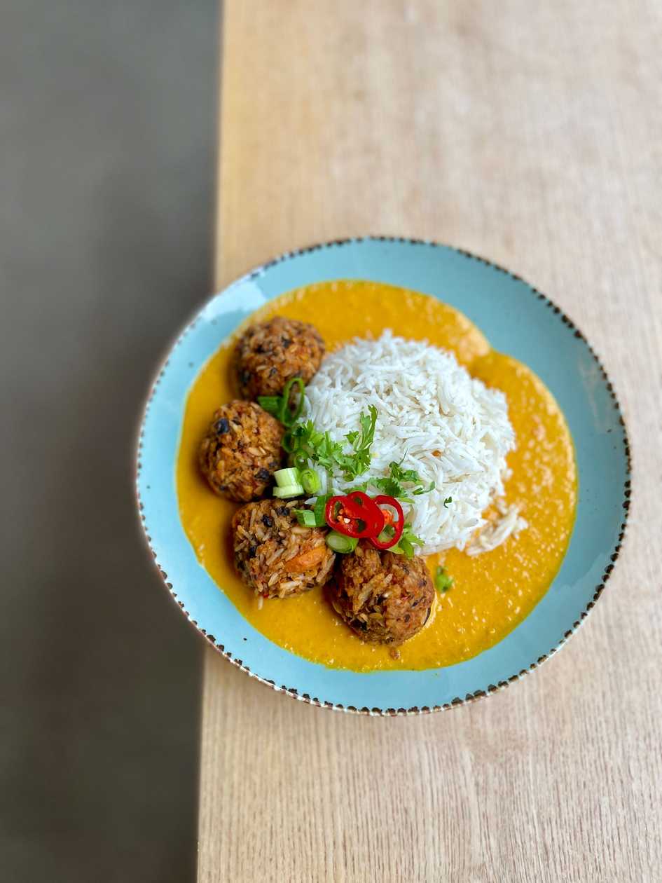 Veggie balls in Creamy Masala Sauce