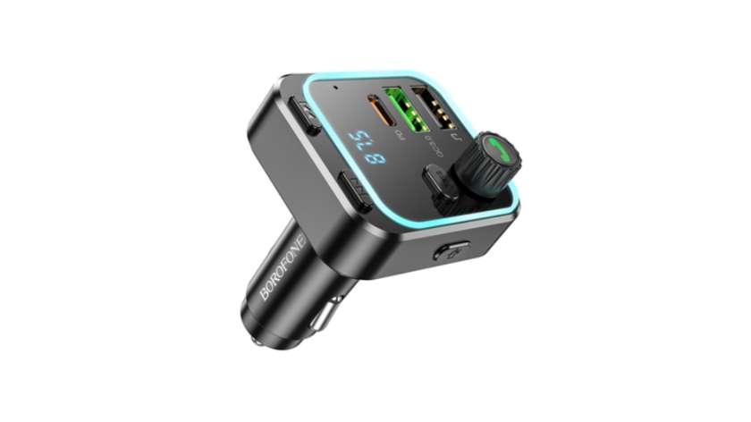 Borofone 2xUSB + Type C - QC 3.0 18W PD 20W Transmitter FM (BC53)