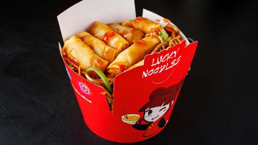 Rice with Vegetables and Packages