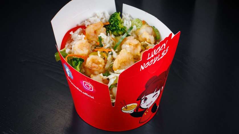 Rice with Shrimp and Garlic Sauce