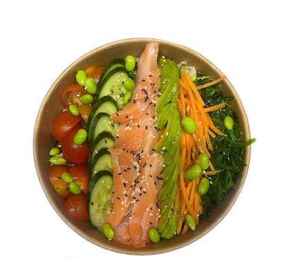 Fresh Salmon Sashimi Salad Bawl