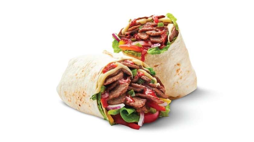 Steak and cheese wrap
