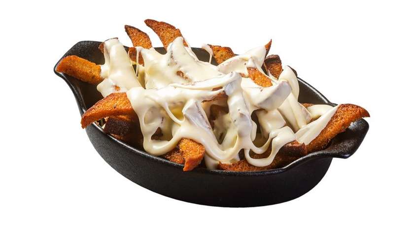 Gruzdinta duona su sūrio padažu