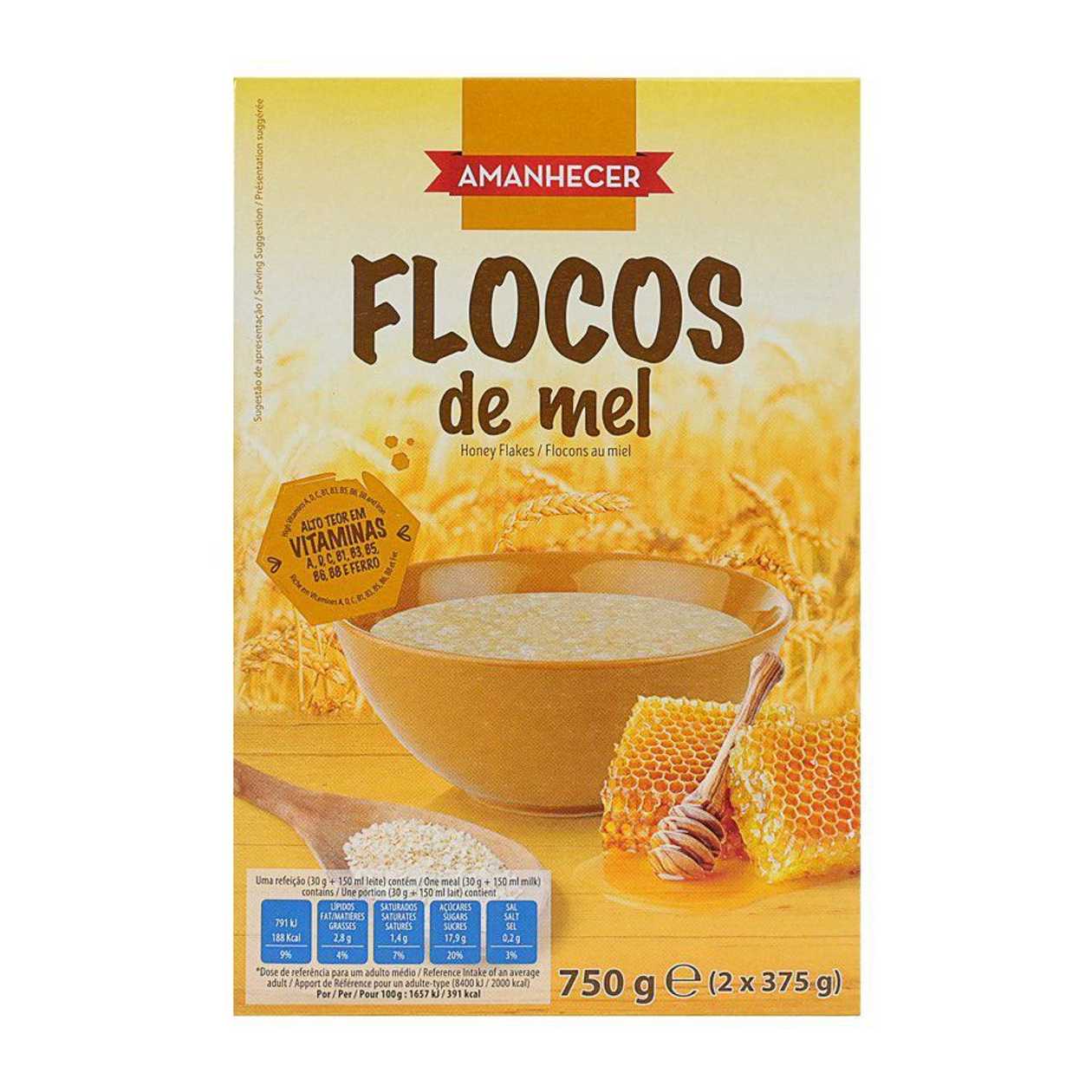 Flocos De Cereais Mel Amanhecer 750 gr
