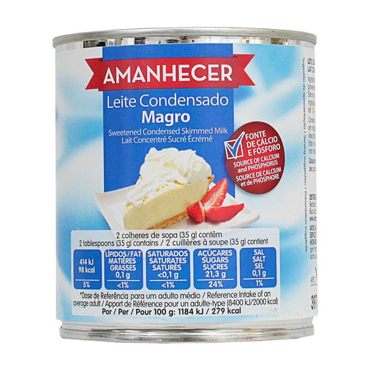 Leite Condensado Magro Amanhecer 397 gr