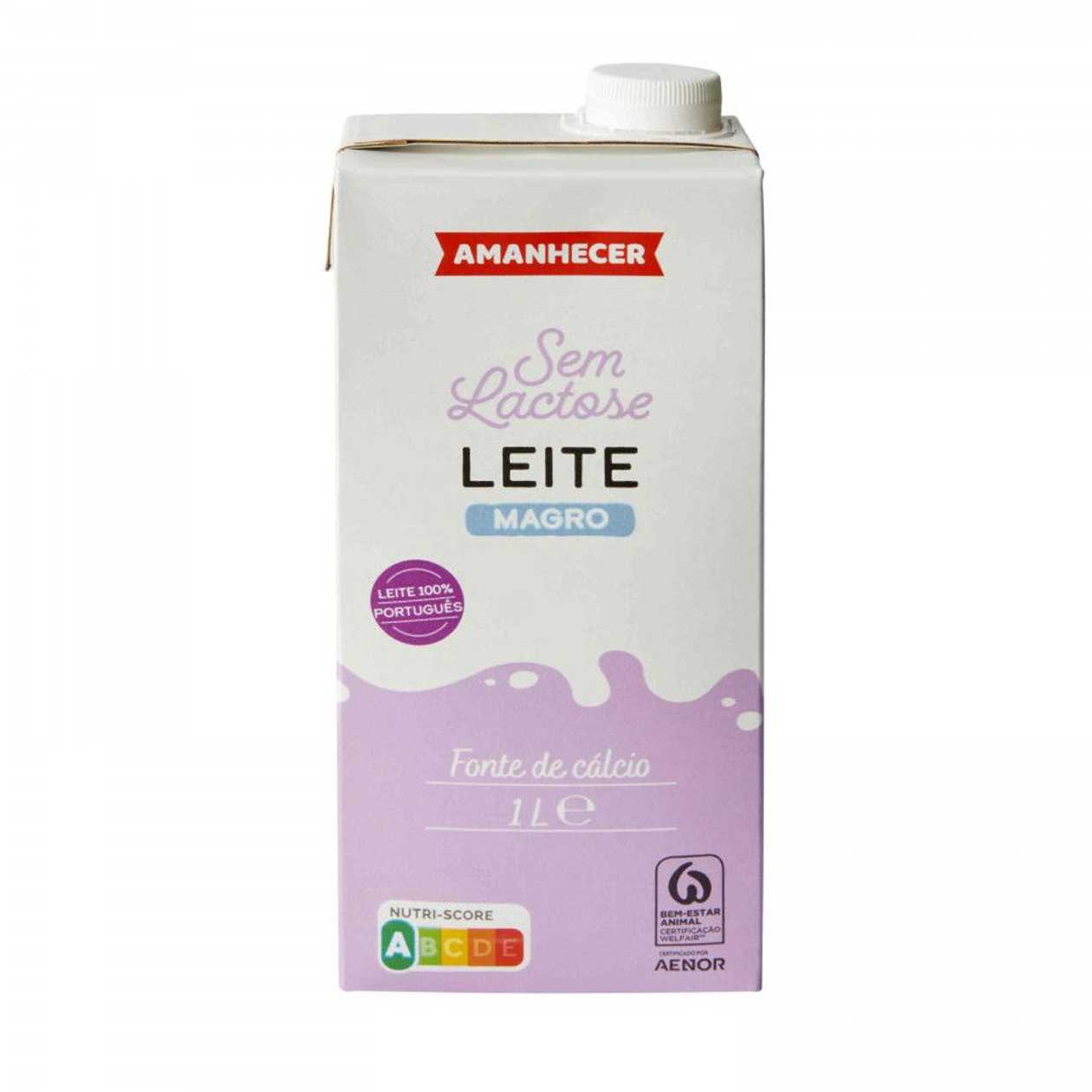Leite Uht Magro Sem Lactose Amanhecer 1 lt
