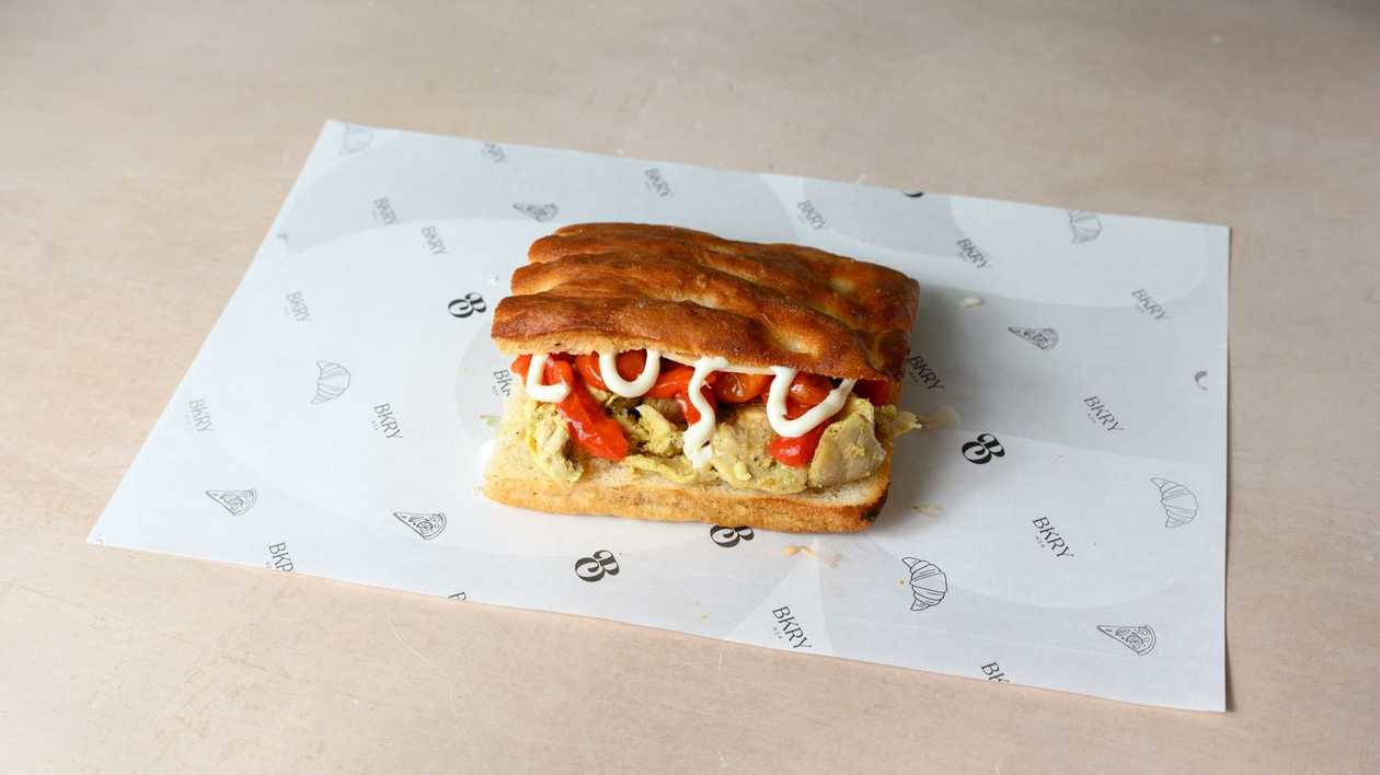 Chicken Pepper Thick Focaccia