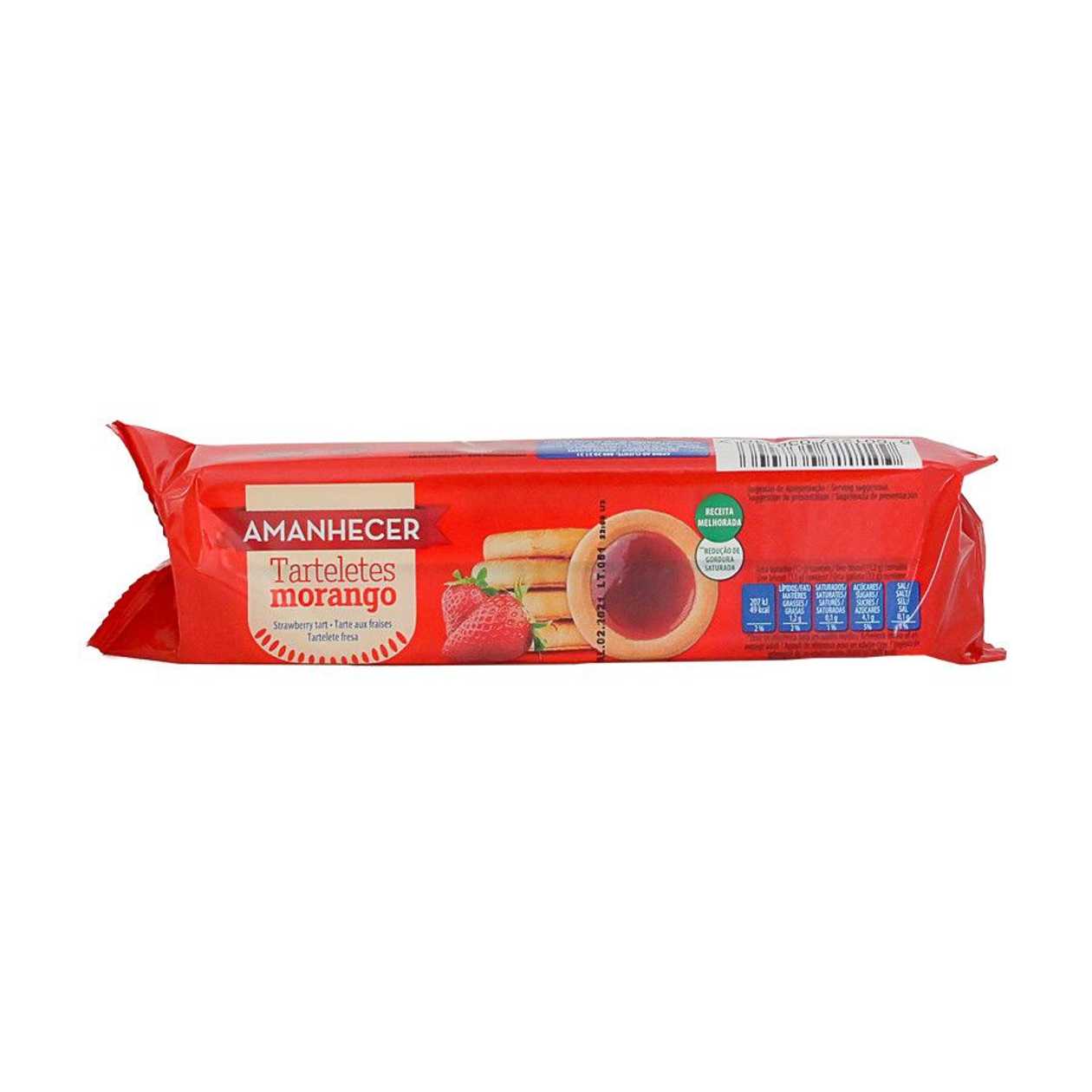 Bolachas Tarteletes Morango Amanhecer 96 gr