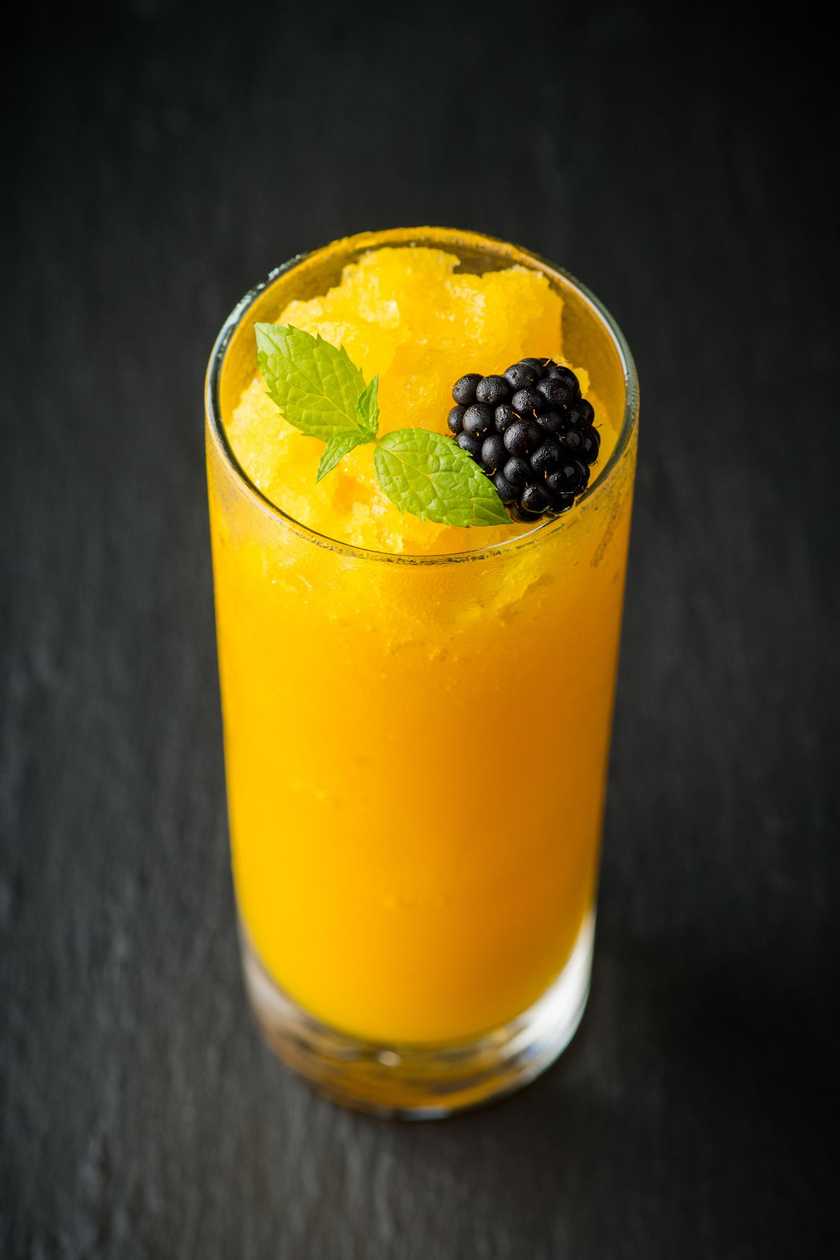 Mango-Passion Fruit Granita