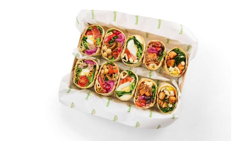 Wegetariański Wrap Box