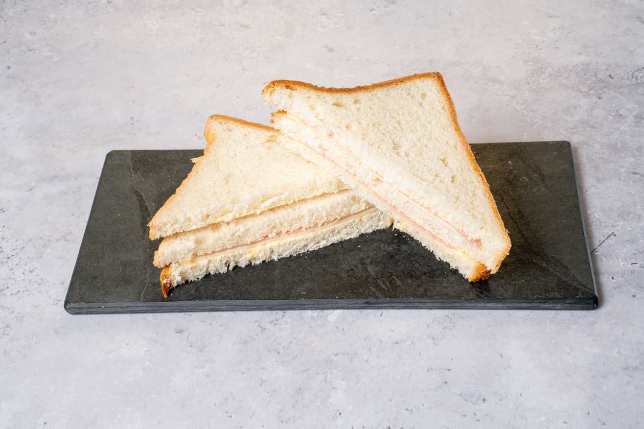 Ham & Cheese Toast - triple decker