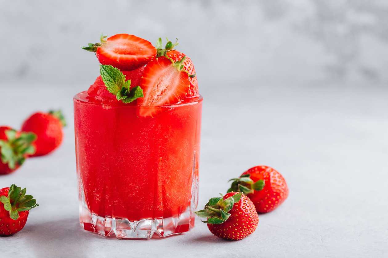 Strawberry-Blueberry Granita