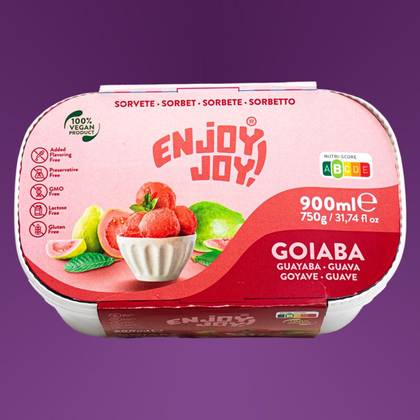 Gelado de Goiaba Premium  Enjoy Joy – 100% Vegan | 900ml