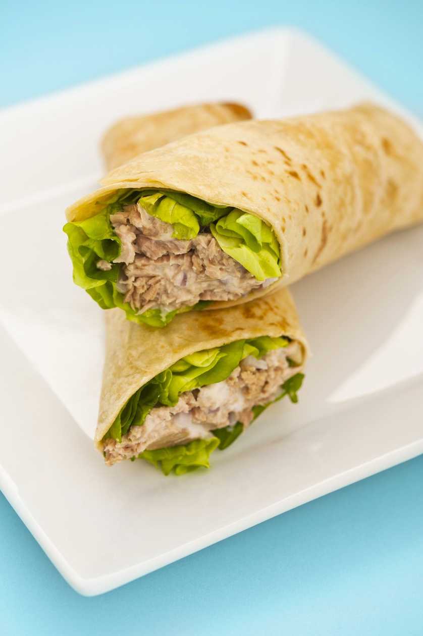Tuna Mayonnaise Wrap Sandwich