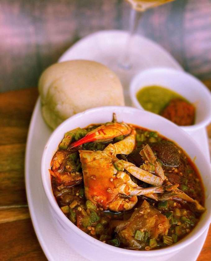 Banku With Okro Stew