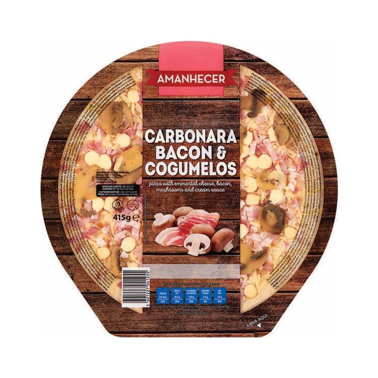 Pizza Fresca Carbonara Amanhecer 415 gr (validade a acabar)