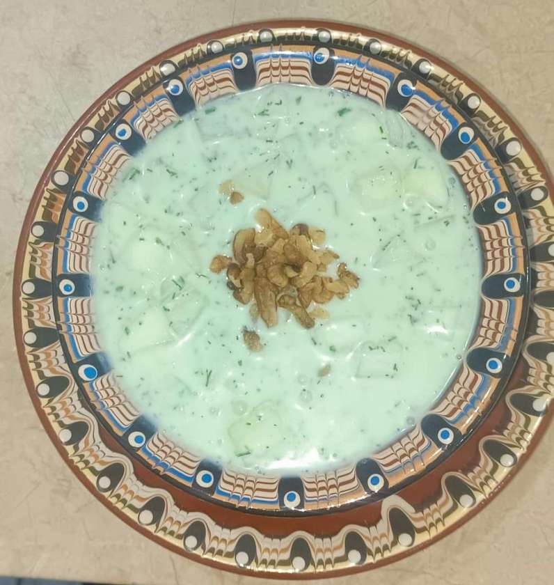 Tarator, Bulgarian cold cucumber, dill, garlic soup