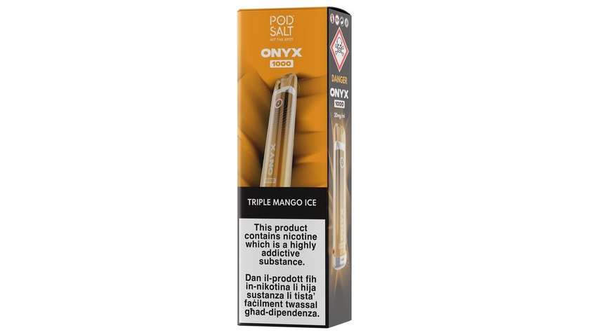Onyx 1000 - Triple Mango Ice - 1,000 Puffs - 2% Nicotine