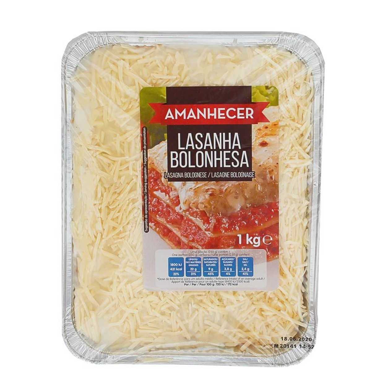 Amanhecer Lasanha Bolonhesa