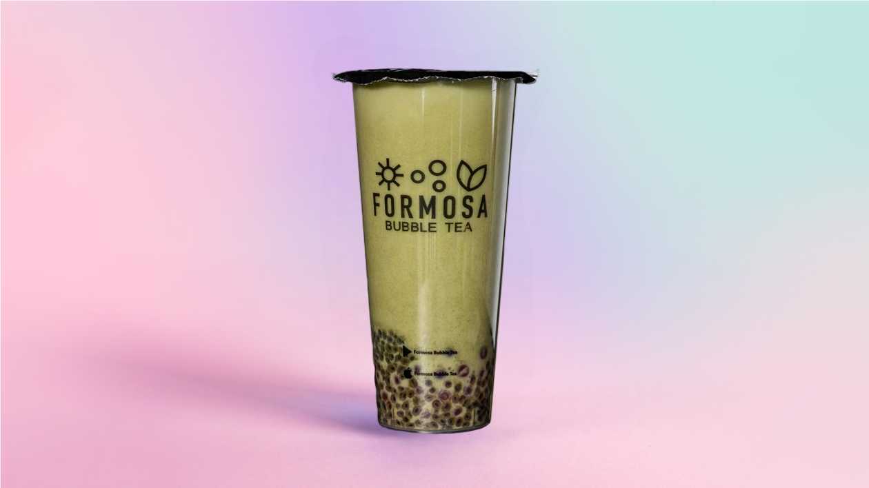 Matcha milk tea (hot)