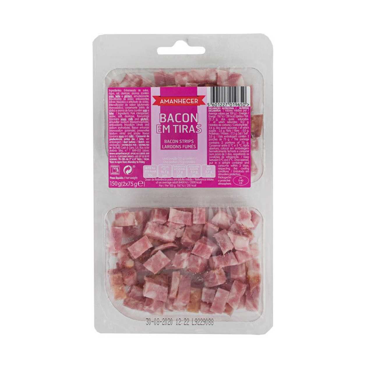Tiras Bacon Amanhecer 2 x 75 gr