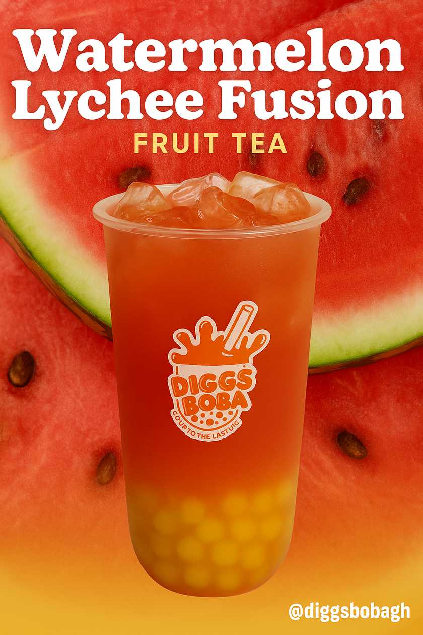 Watermelon Lychee Fusion Fruit Tea