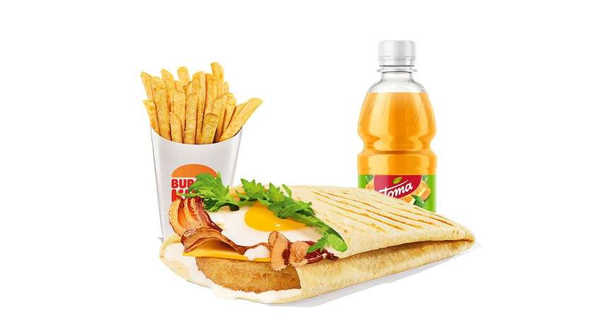 Snídaňový Wrap Menu