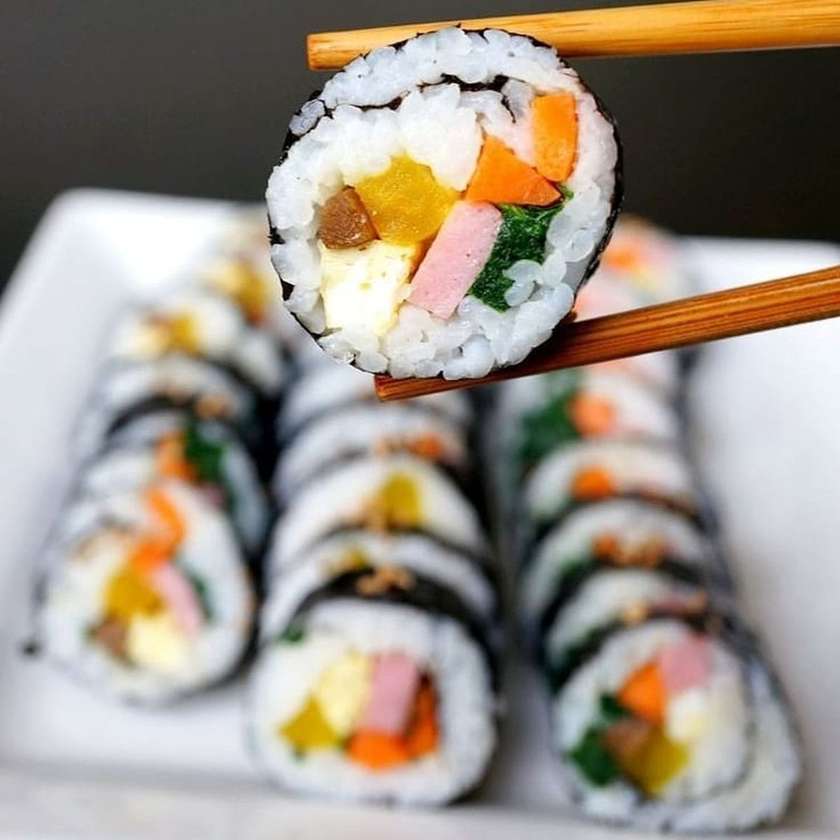Kimbap vegetables