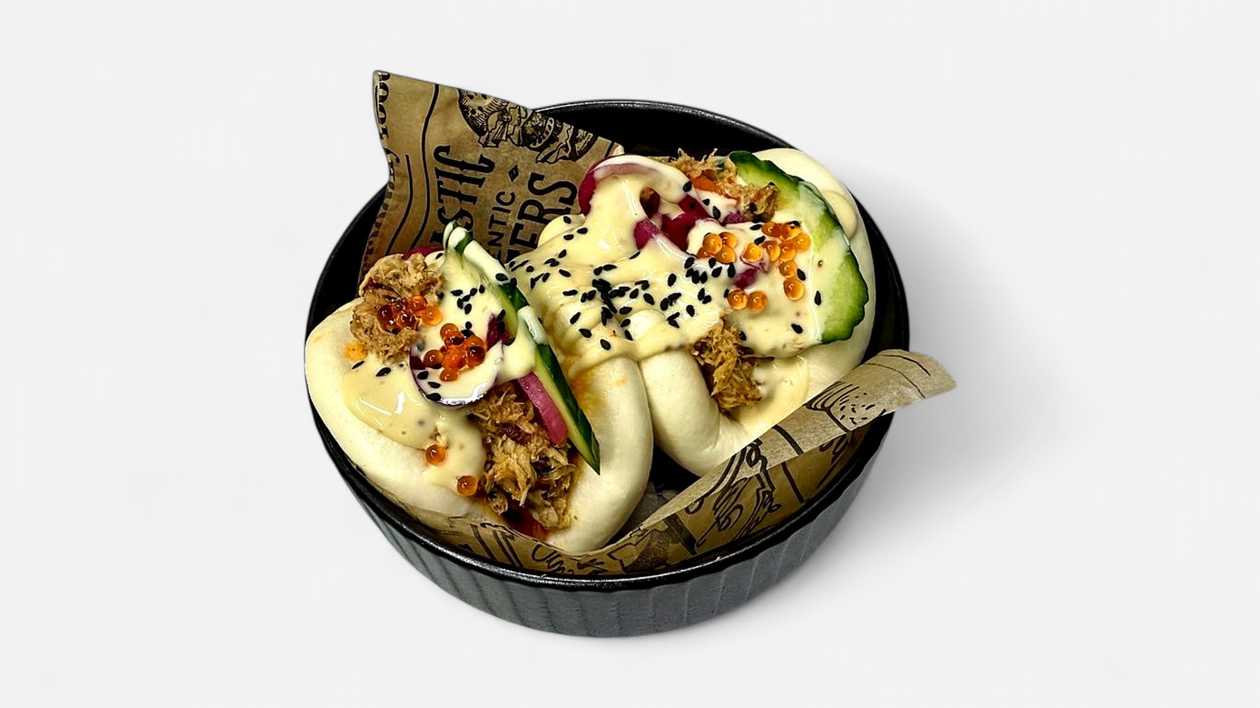 Bao Puns with Pulled Pork
