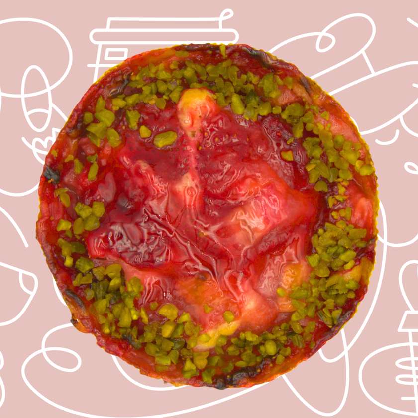 Tarta cu Rubarba si Capsune 150g