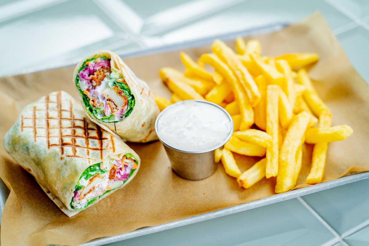 Herman’s chicken wrap