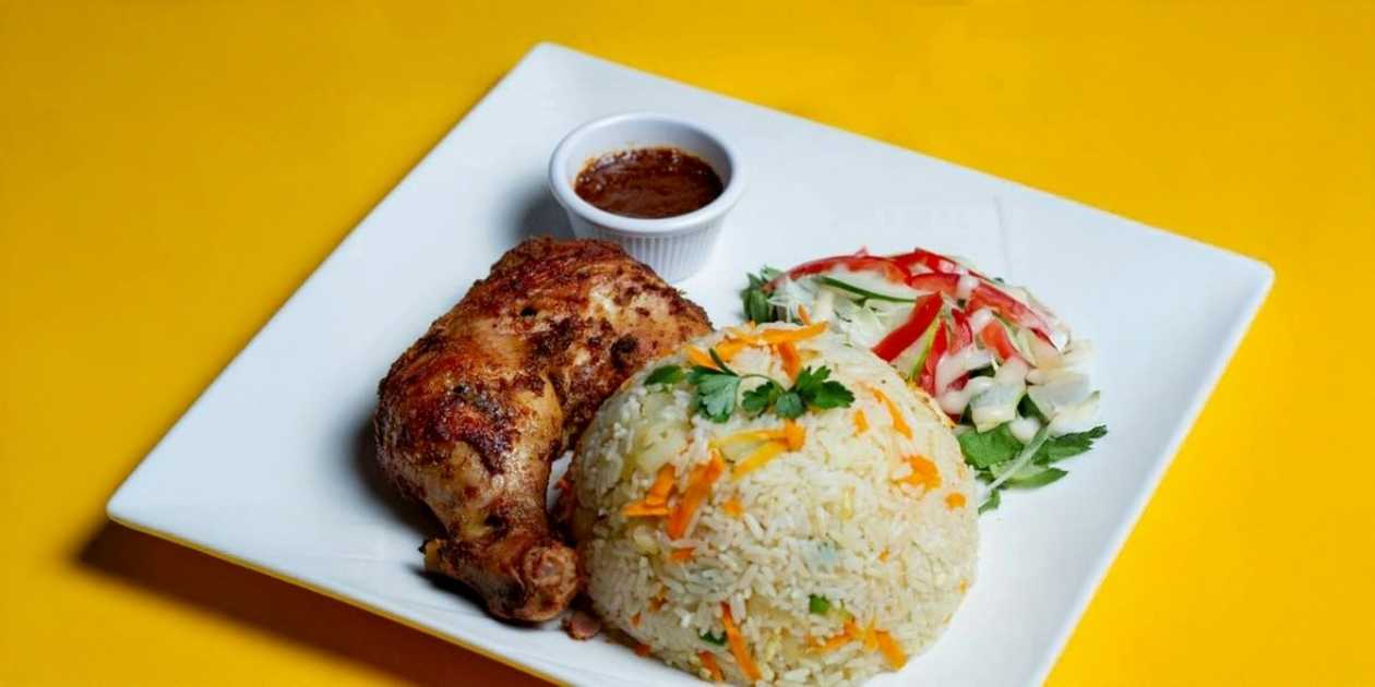 Fried Rice with Grilled Chicken