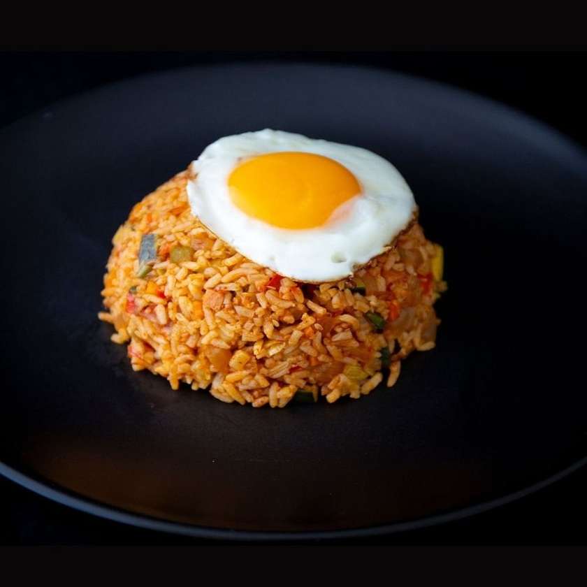 Pokum bap kimchi