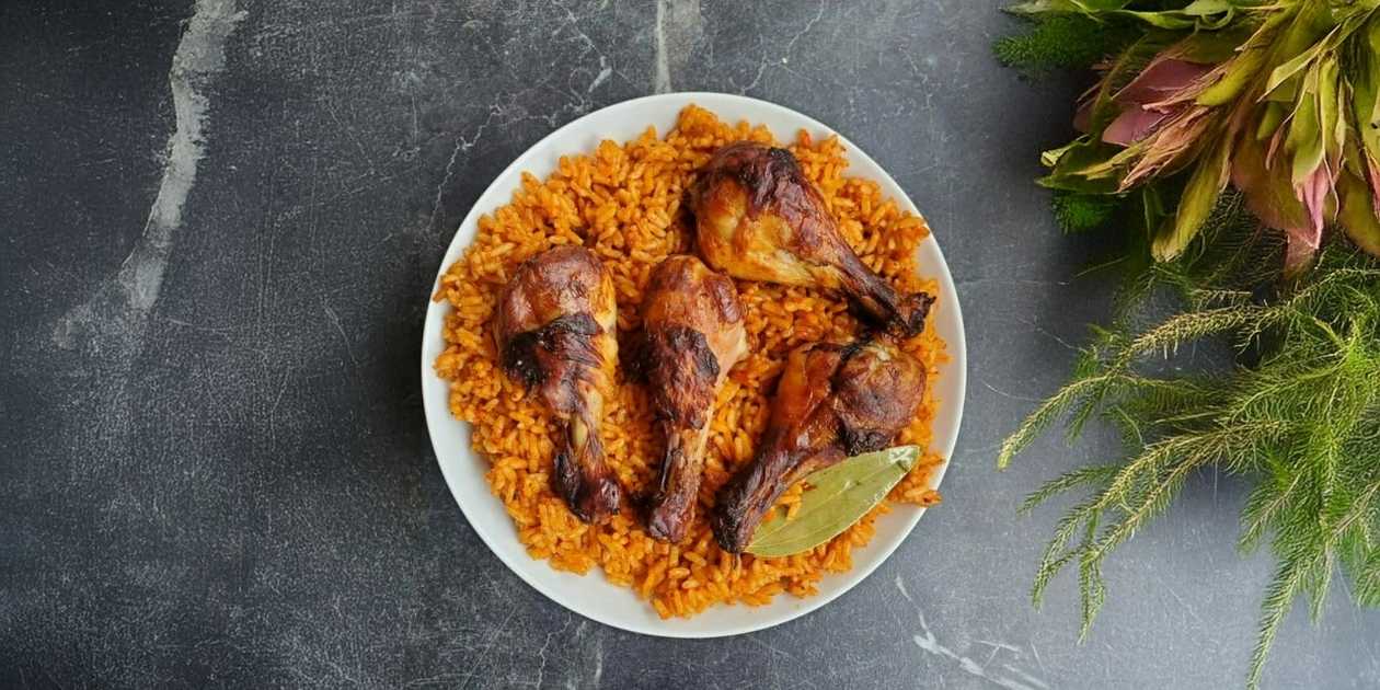 Jollof Rice with Grilled Chicken