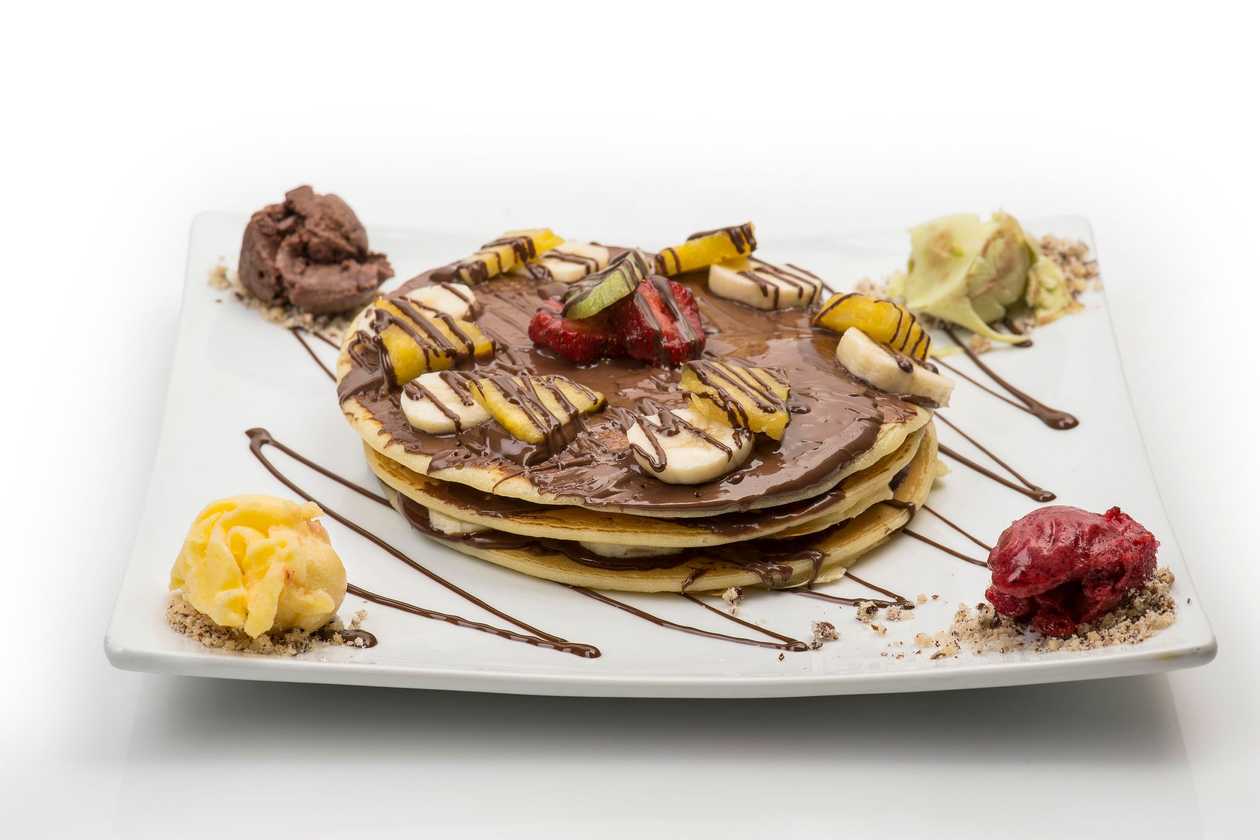 Hazelnut & Banana Pancakes