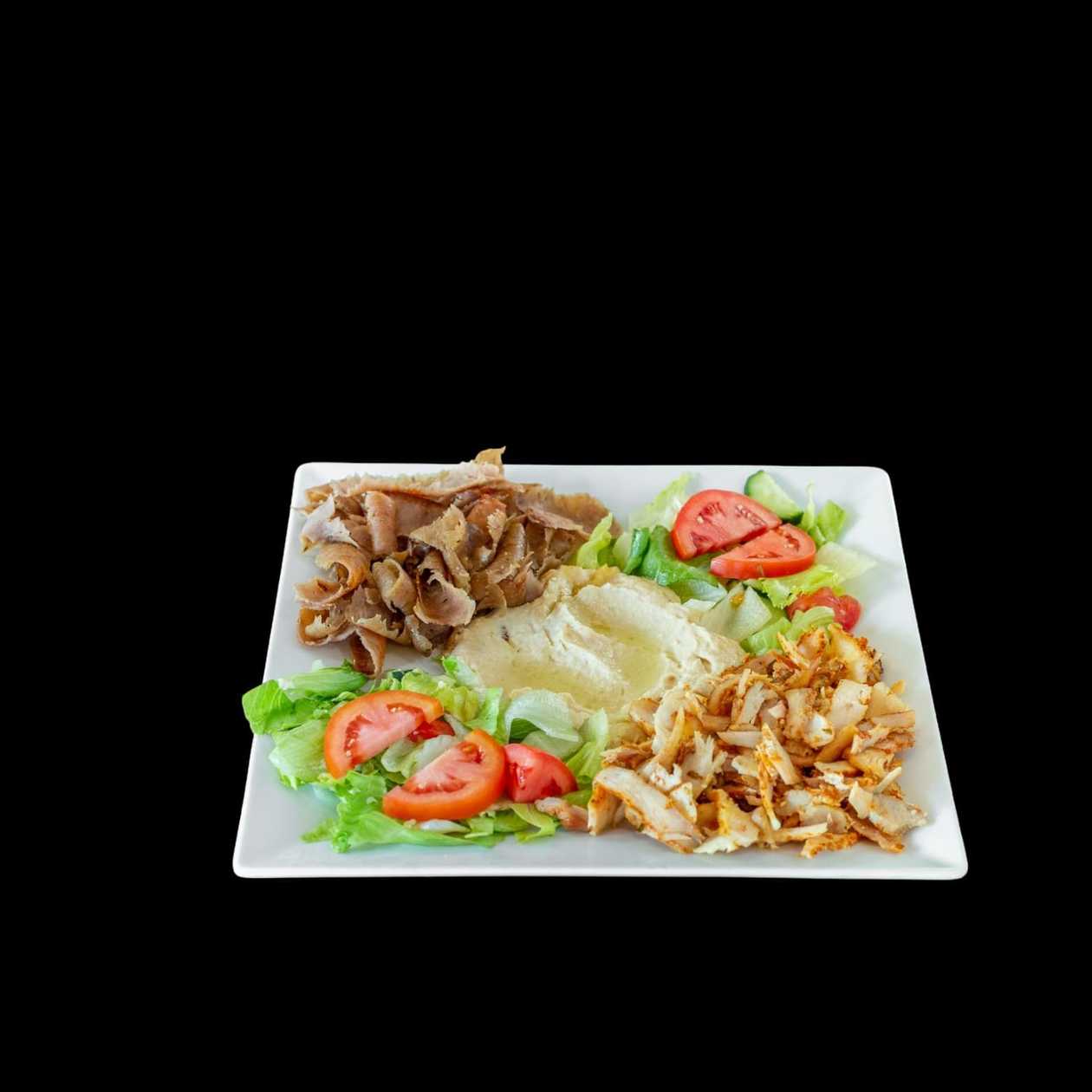 Dish Hummus with Meat