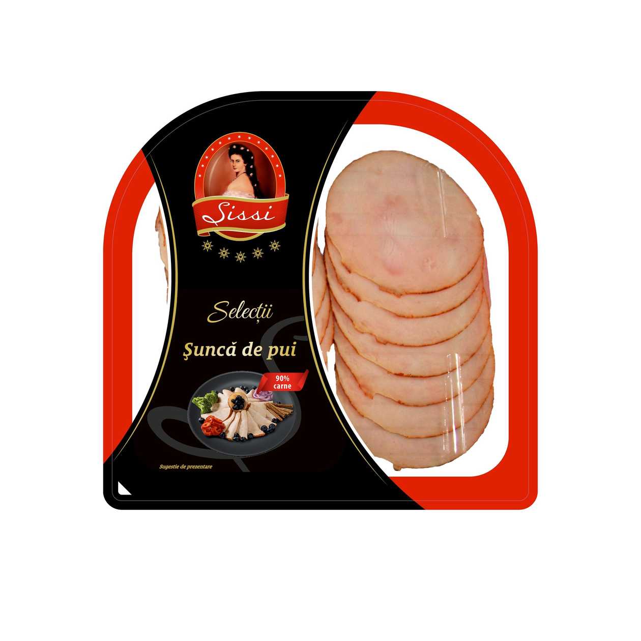 Sissi, Sunca din Piept de Pui Feliata, 120 g (expiră în curând)