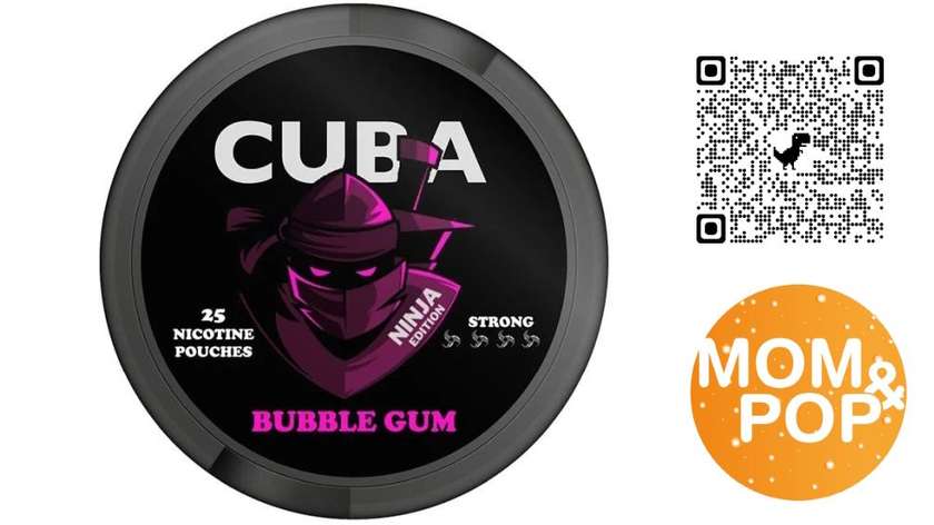 Cuba Ninja Line Nicotine Pouches 30mg / Bubble Gum
