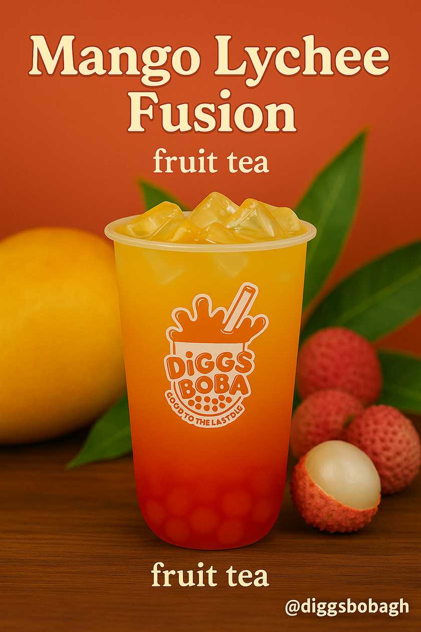 Mango Lychee Fusion Fruit Tea