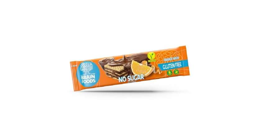 Copy of Waffle bar with oranges 40 g, Brain Foods