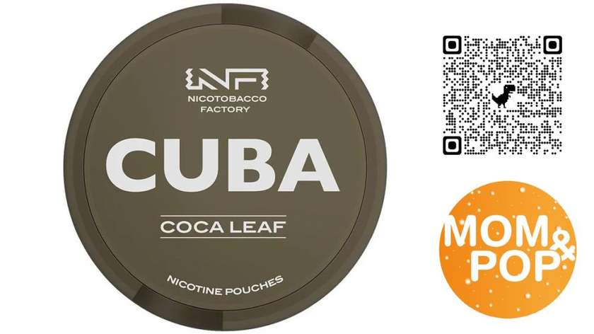 Cuba Black Line Nicotine Pouches 43mg / Coca Leaf